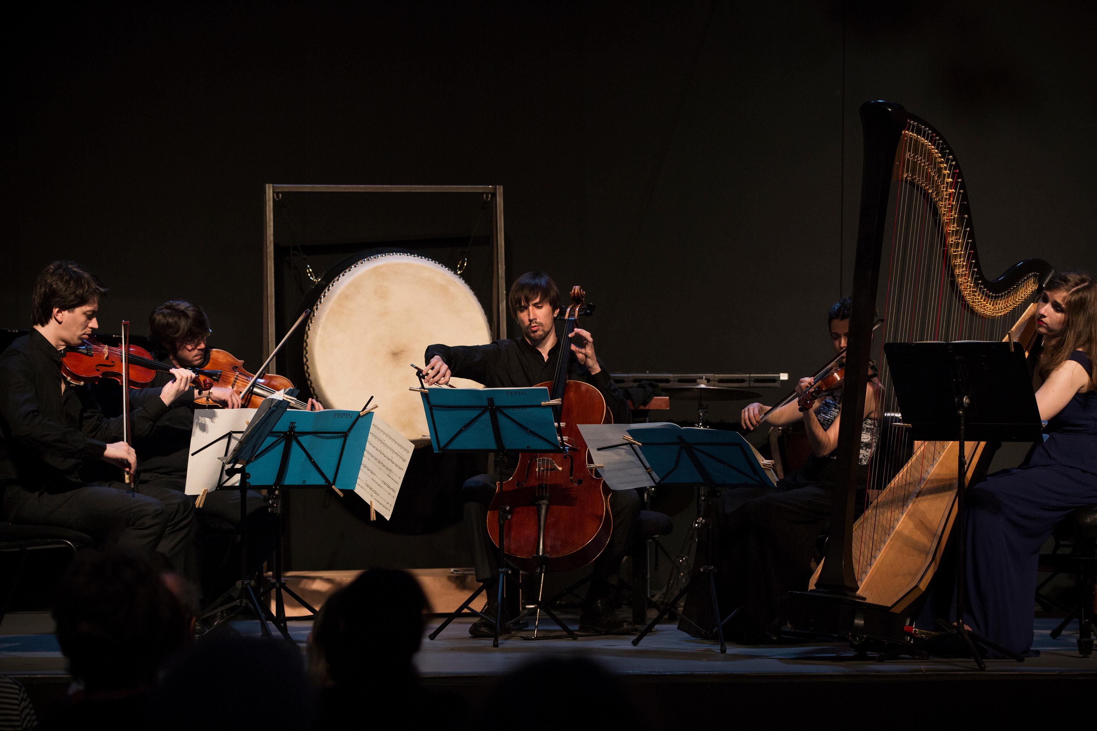 Concert de créations 2017 | Quatuor Gerhard et Anaëlle Tourret (harpe) 