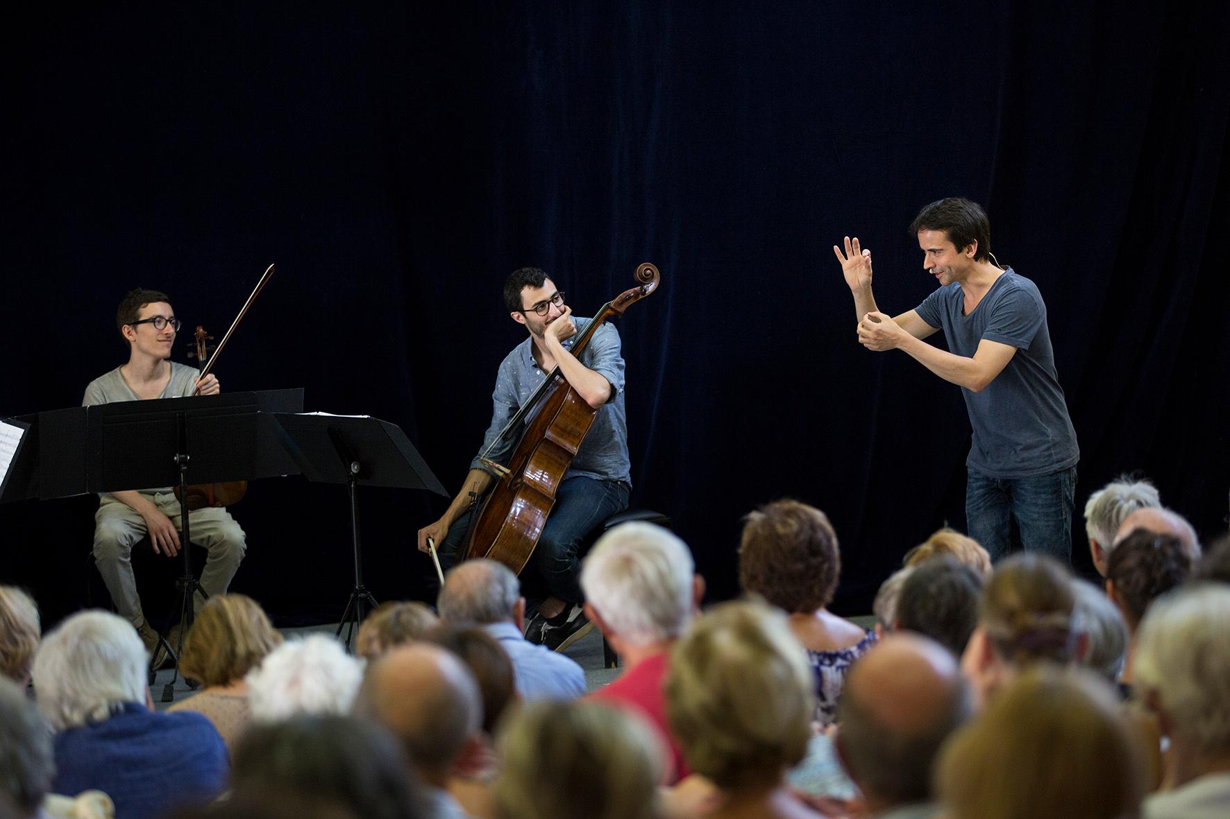 Quatuor Arod, master classJean-Guihen Queyras, Résidence musique de chambre, Académie 2016
