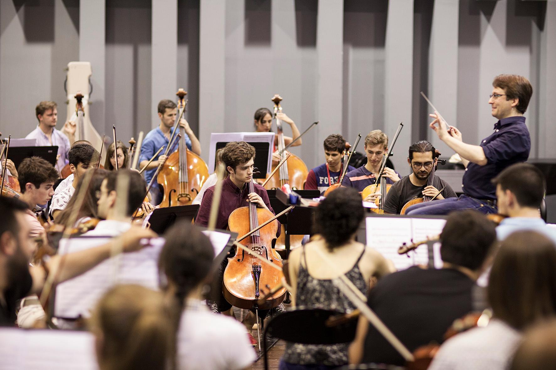 Répétition session symphonique de l'Orchestre des Jeunes de la Méditerranée, Académie 2016