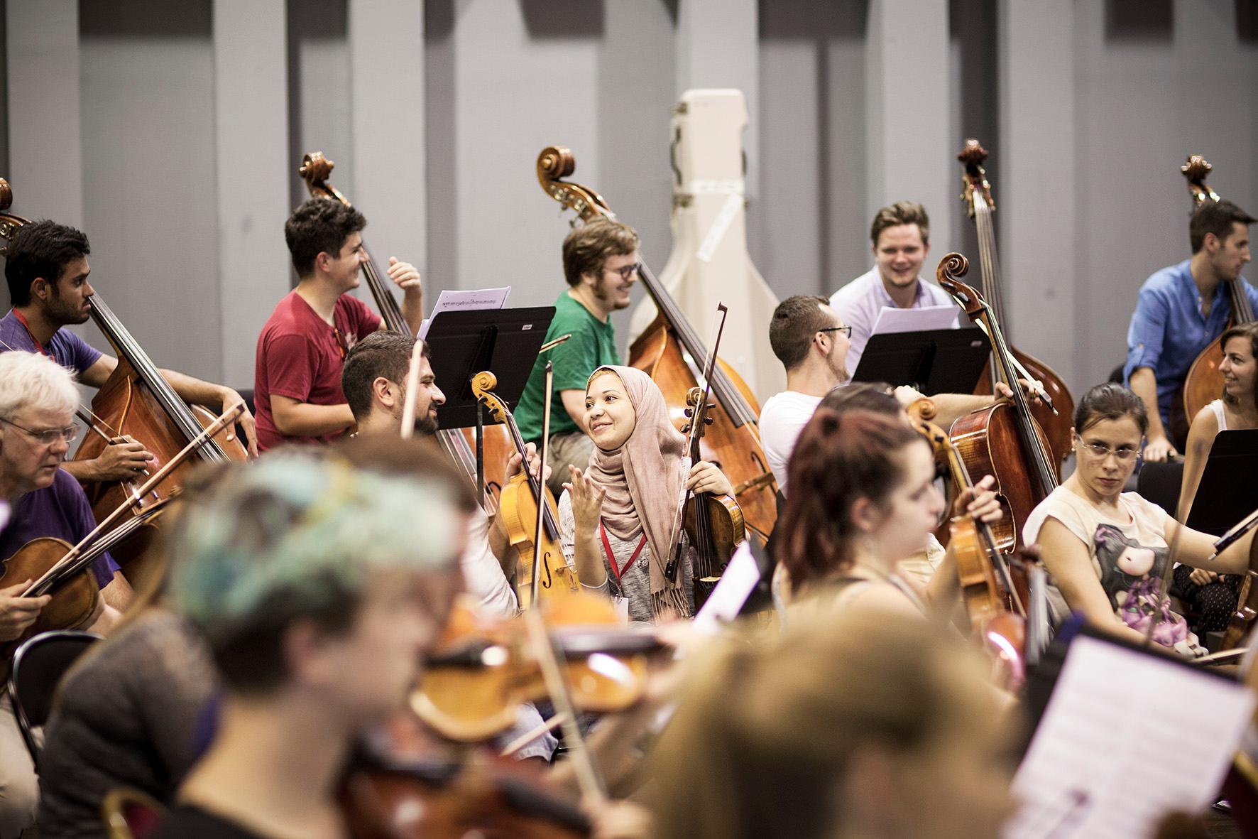 Répétition session symphonique de l'Orchestre des Jeunes de la Méditerranée, Académie 2016