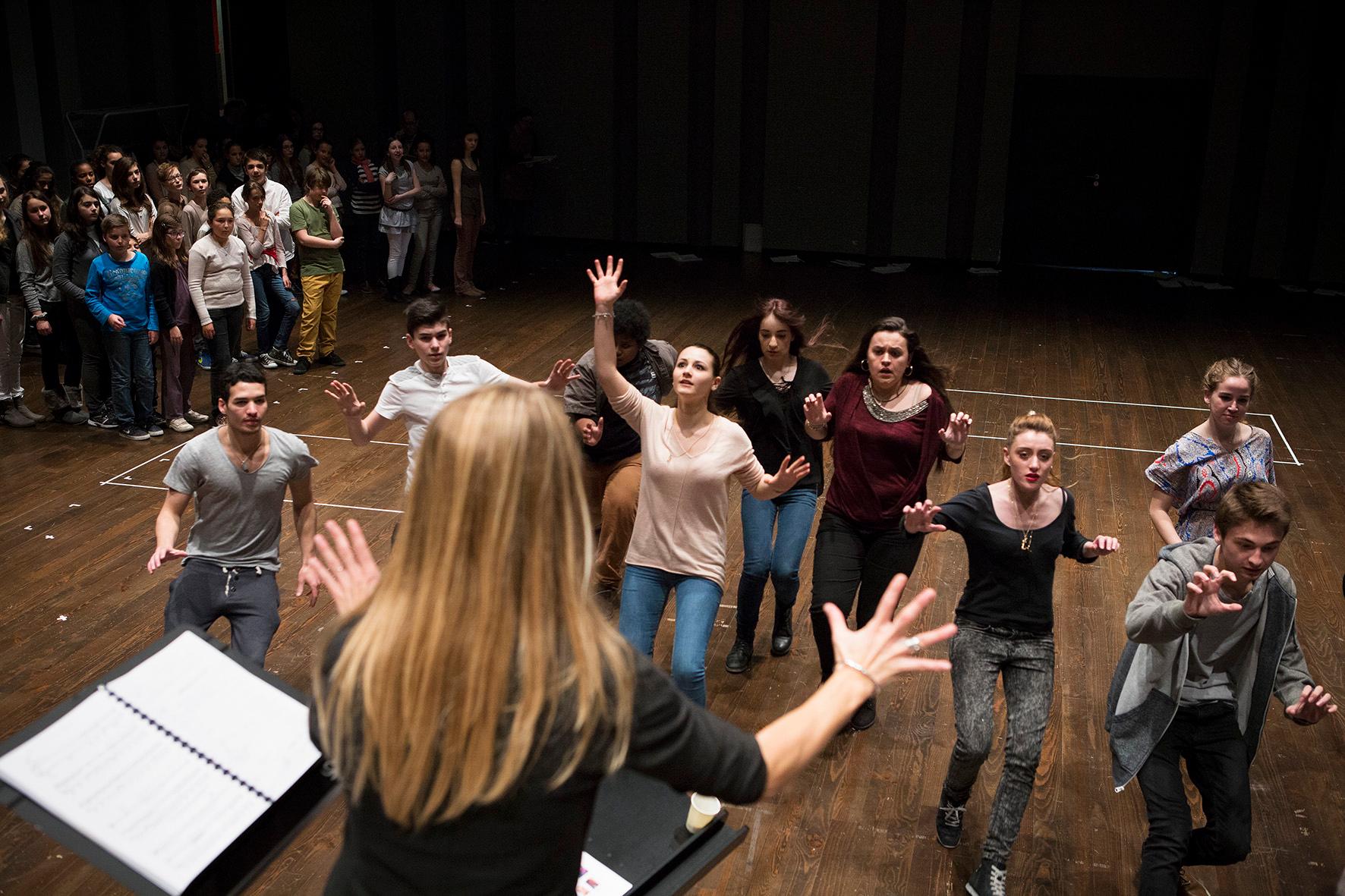 The Monster in the Maze - rehearsals
