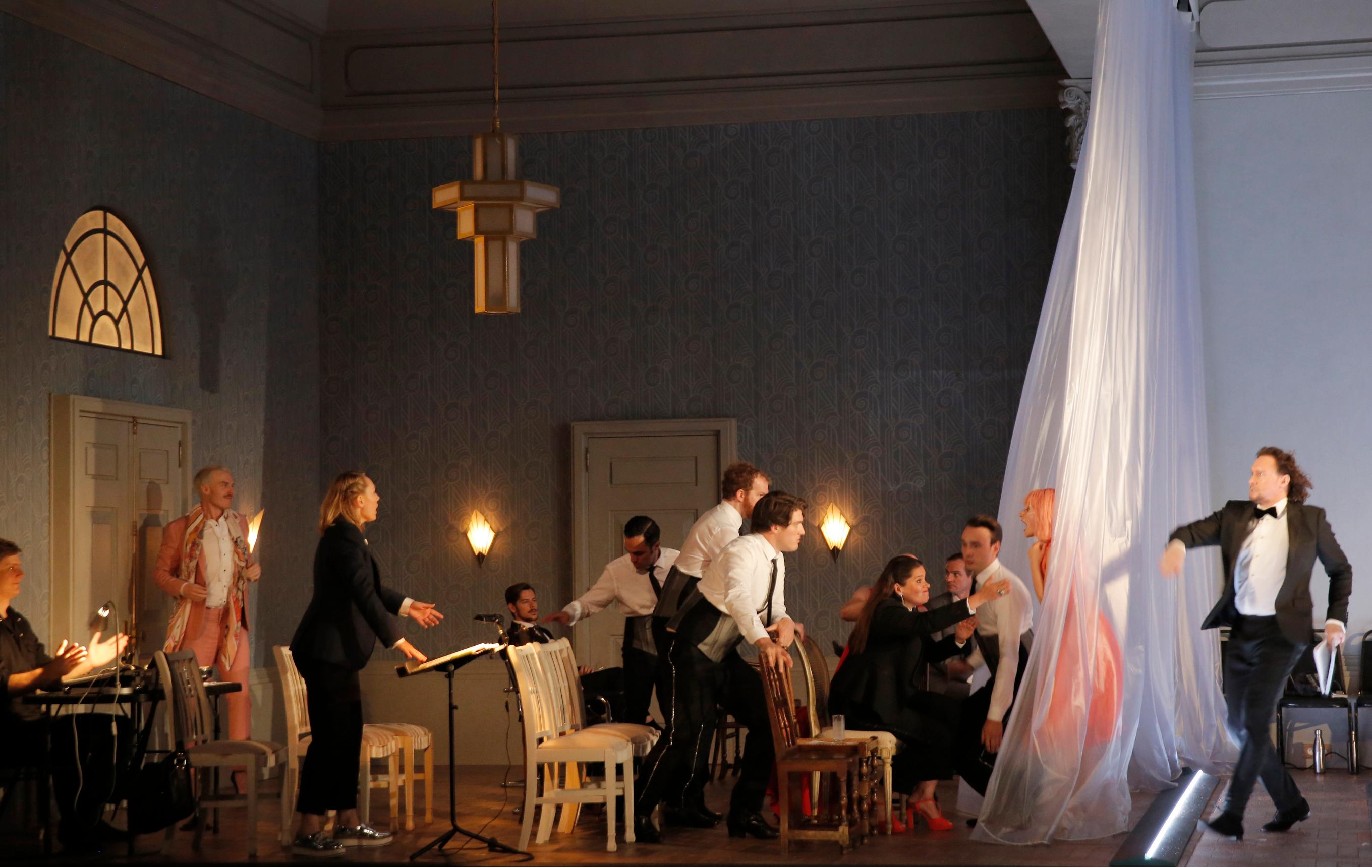 Répétitions d&#039;Ariane à Naxos - Mise en scène Katie Mitchell - Festival d&#039;Aix-en-Provence 2018