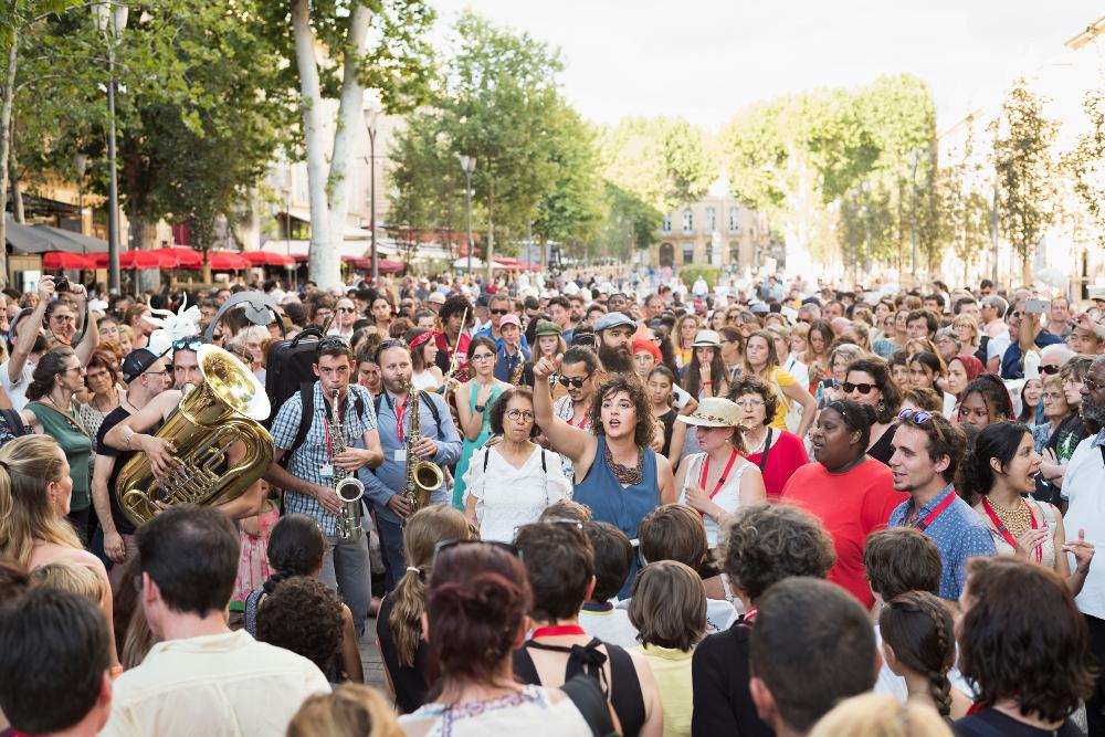 Orfeo & Majnun - Urban procession - Aix en juin 2018
