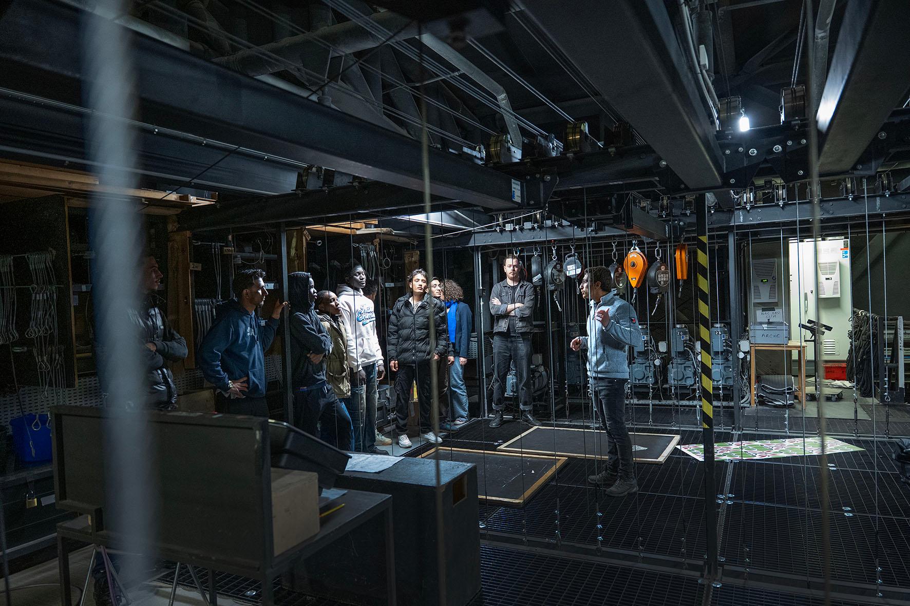 Visite du plateau du Théâtre de l'Archevêché