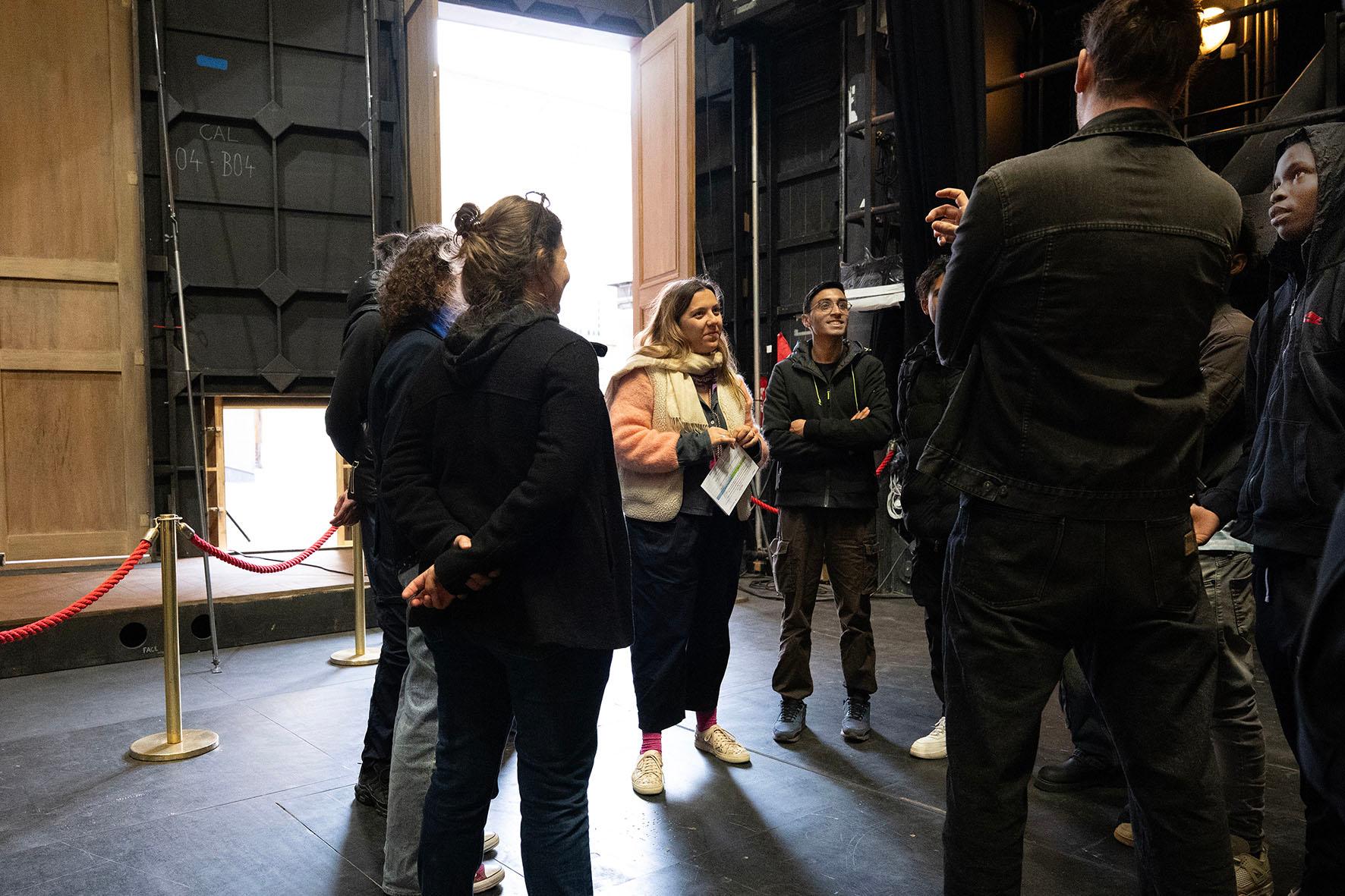 Visite du plateau du Théâtre de l'Archevêché