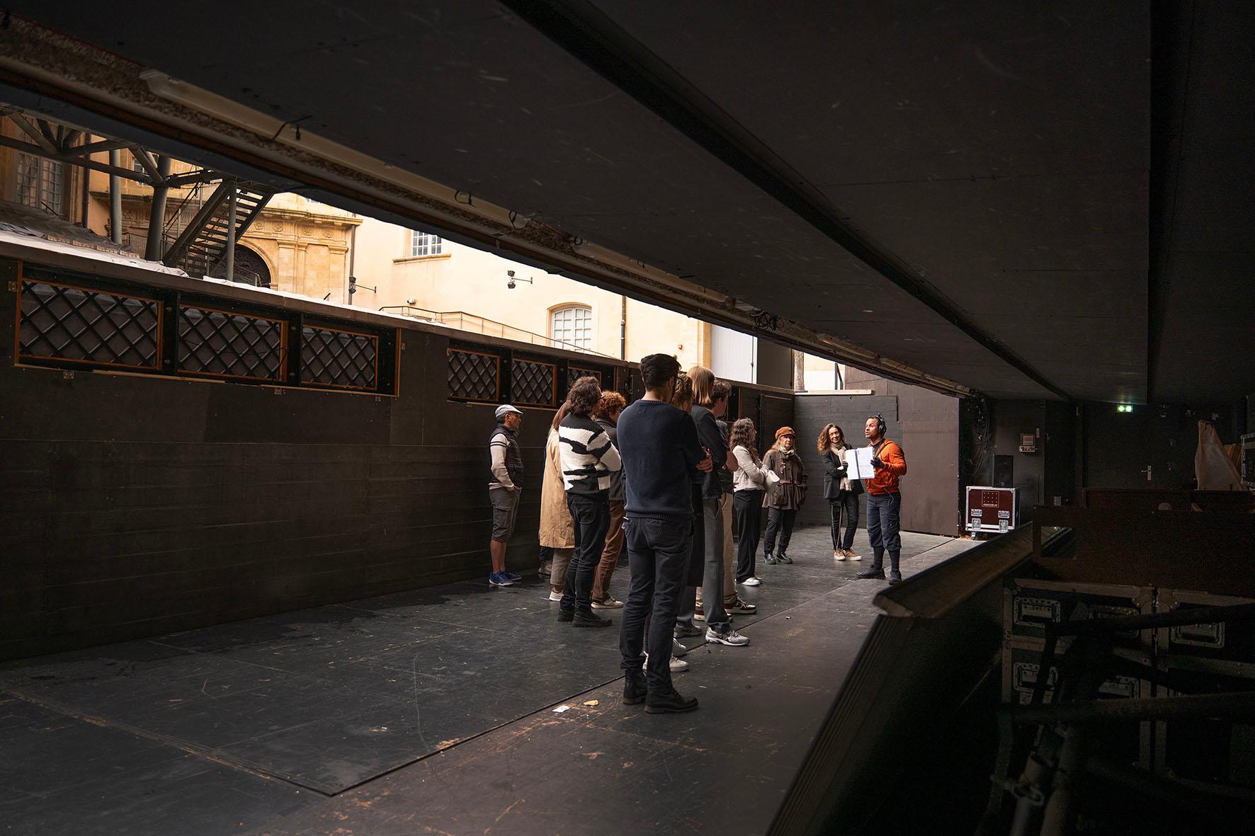 Visite du plateau du Théâtre de l'Archevêché