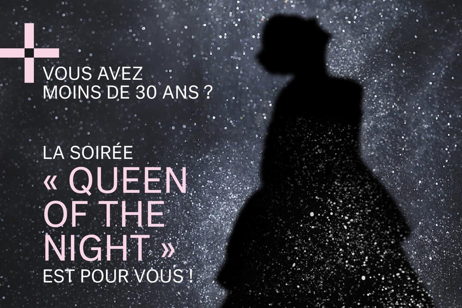 Visuel Soirée jeune Queen of the night 2026