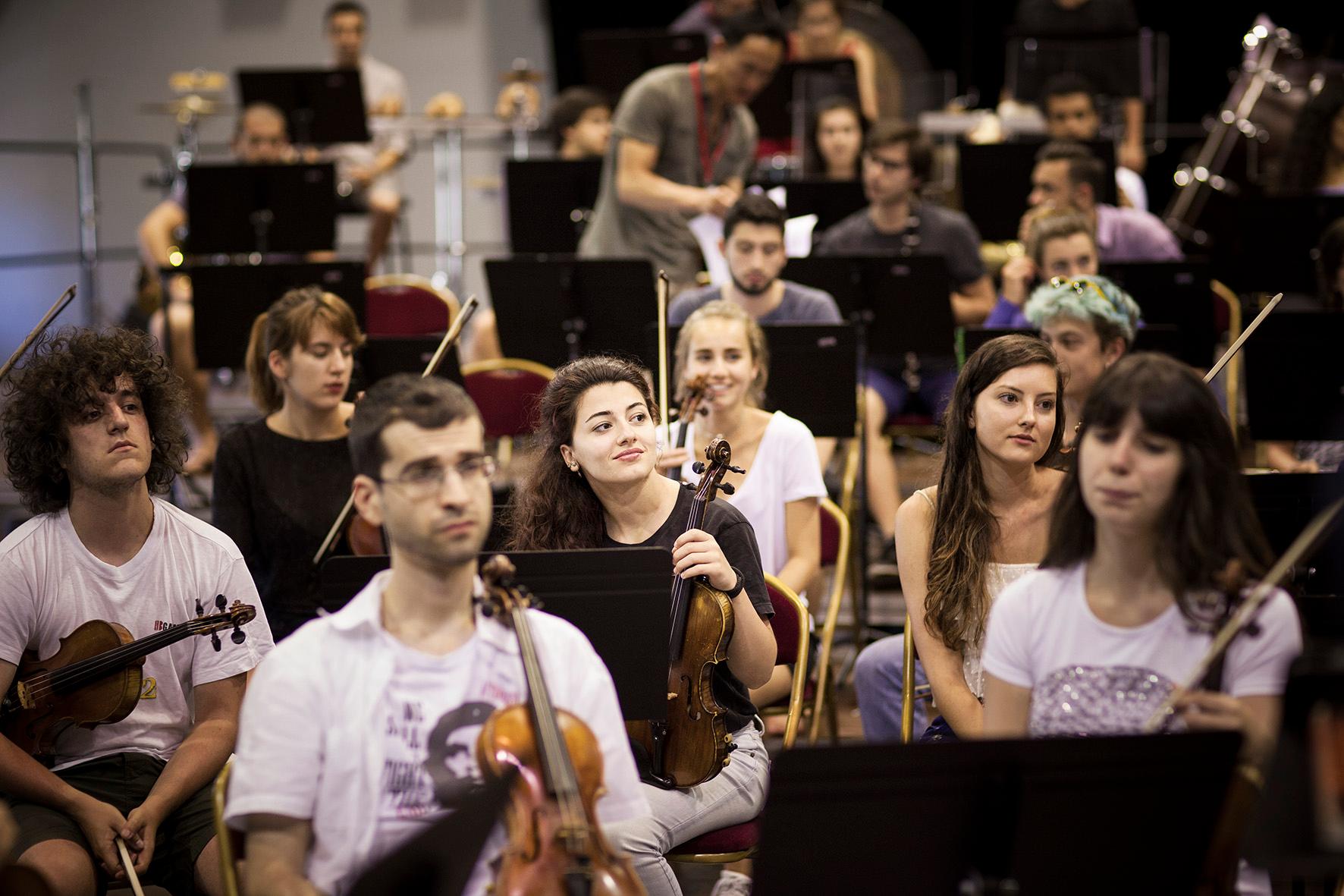 Répétition session symphonique de l'Orchestre des Jeunes de la Méditerranée, Académie 2016